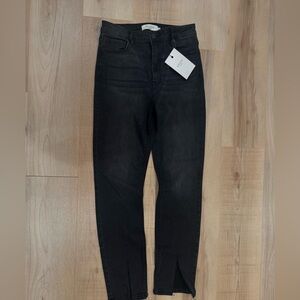 NWT Hidden Jeans Taylor High Rise Skinny Split Hem Faded Black Size 29